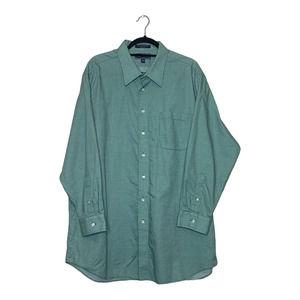 Paul Frederick green gingham long sleeves buttoned shirt size 18-34
